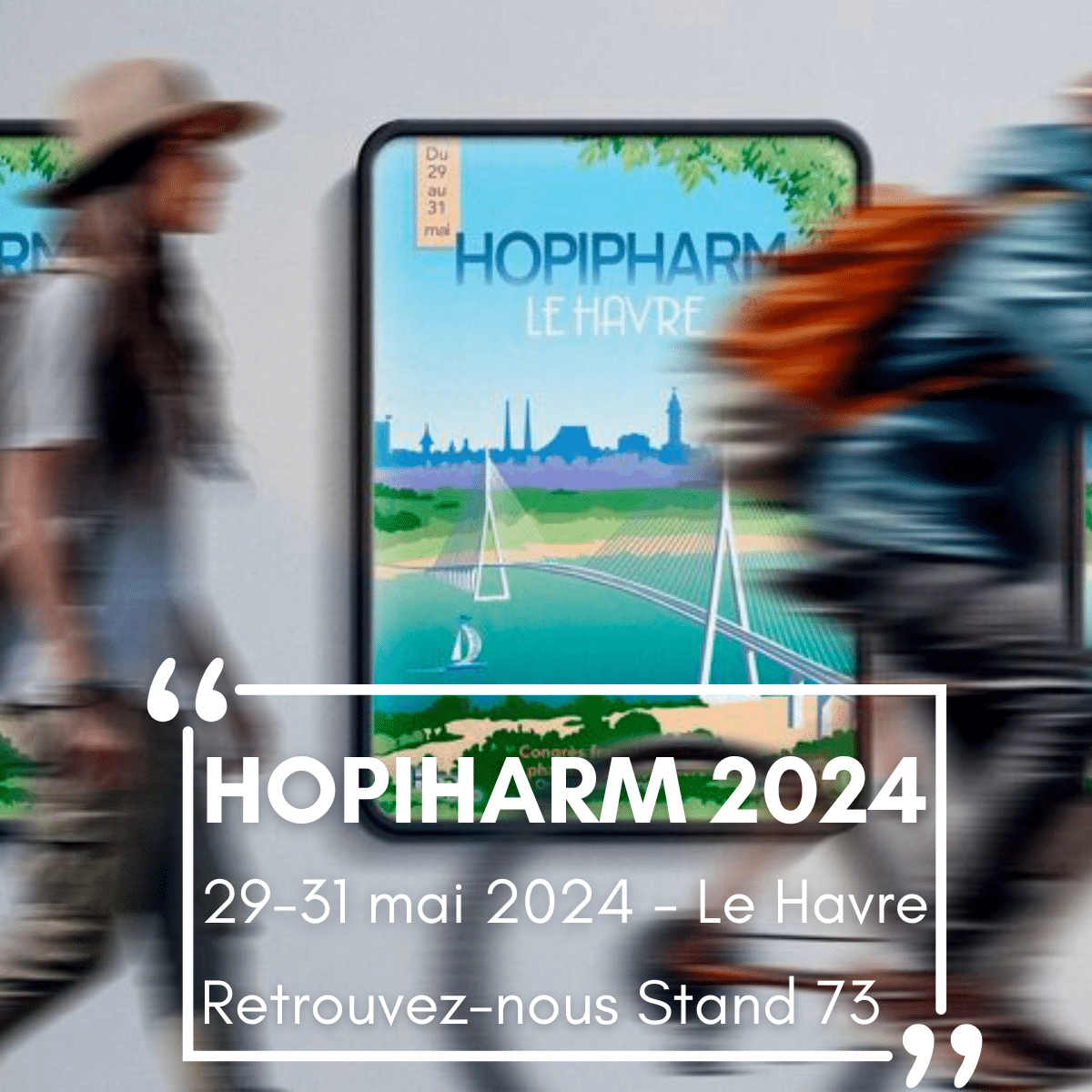 Blue Minimalist Quotes LinkedIn Post Flyer hopipharm cahpp